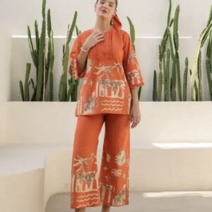 sun kissed tropical mist cotton co ord set
