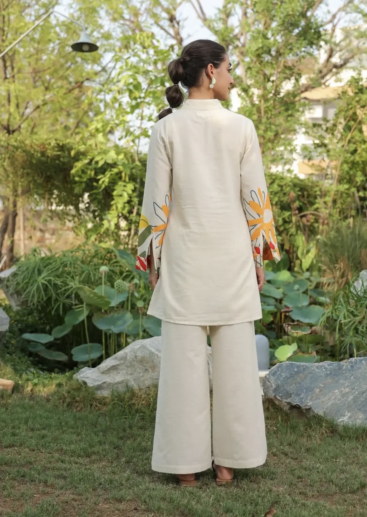 summer bloom printed cotton flex co ord set summer bloom printed cotton flex co ord set