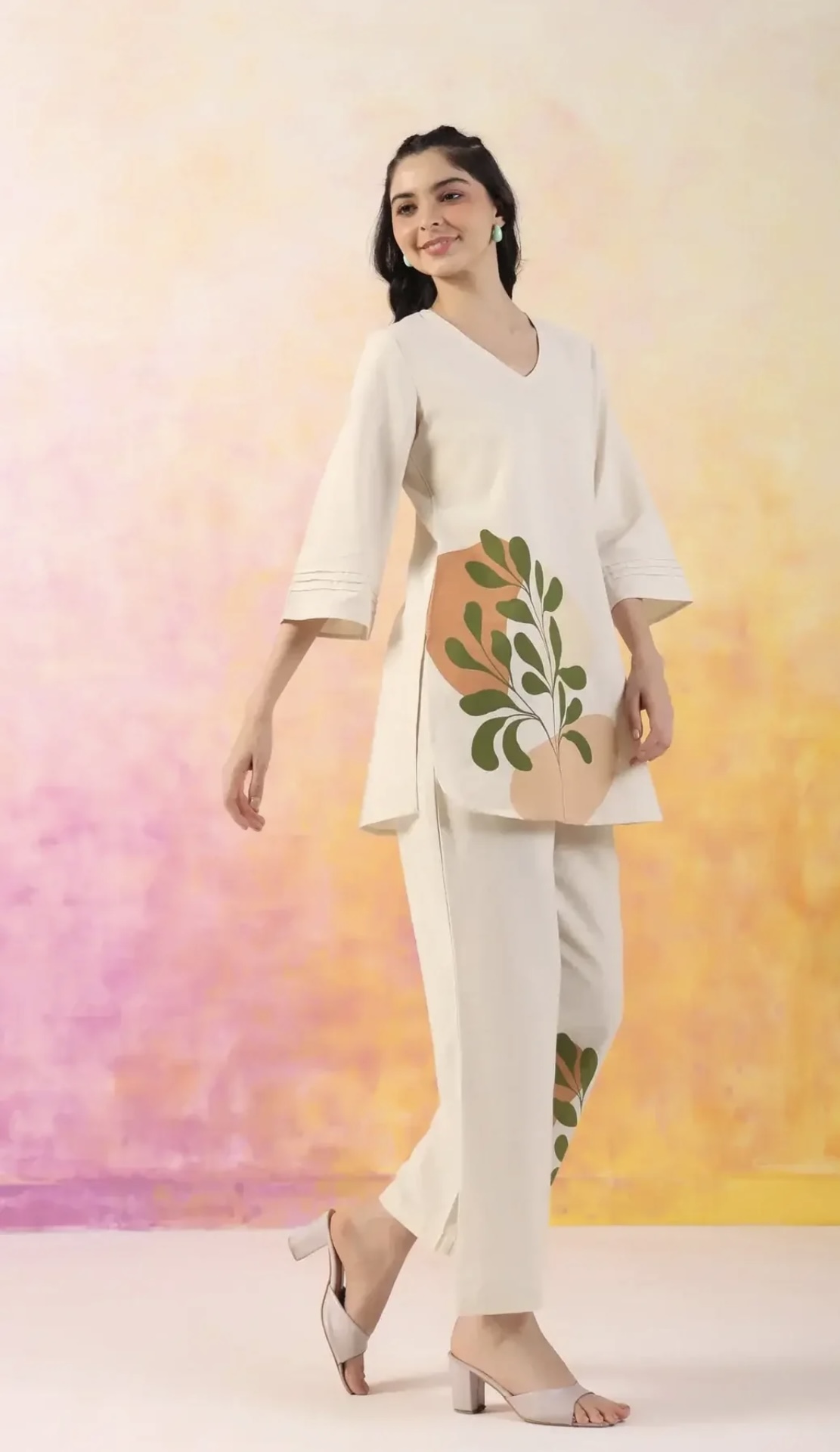 vivid vogue printed cotton co ord set vivid vogue printed cotton co ord set