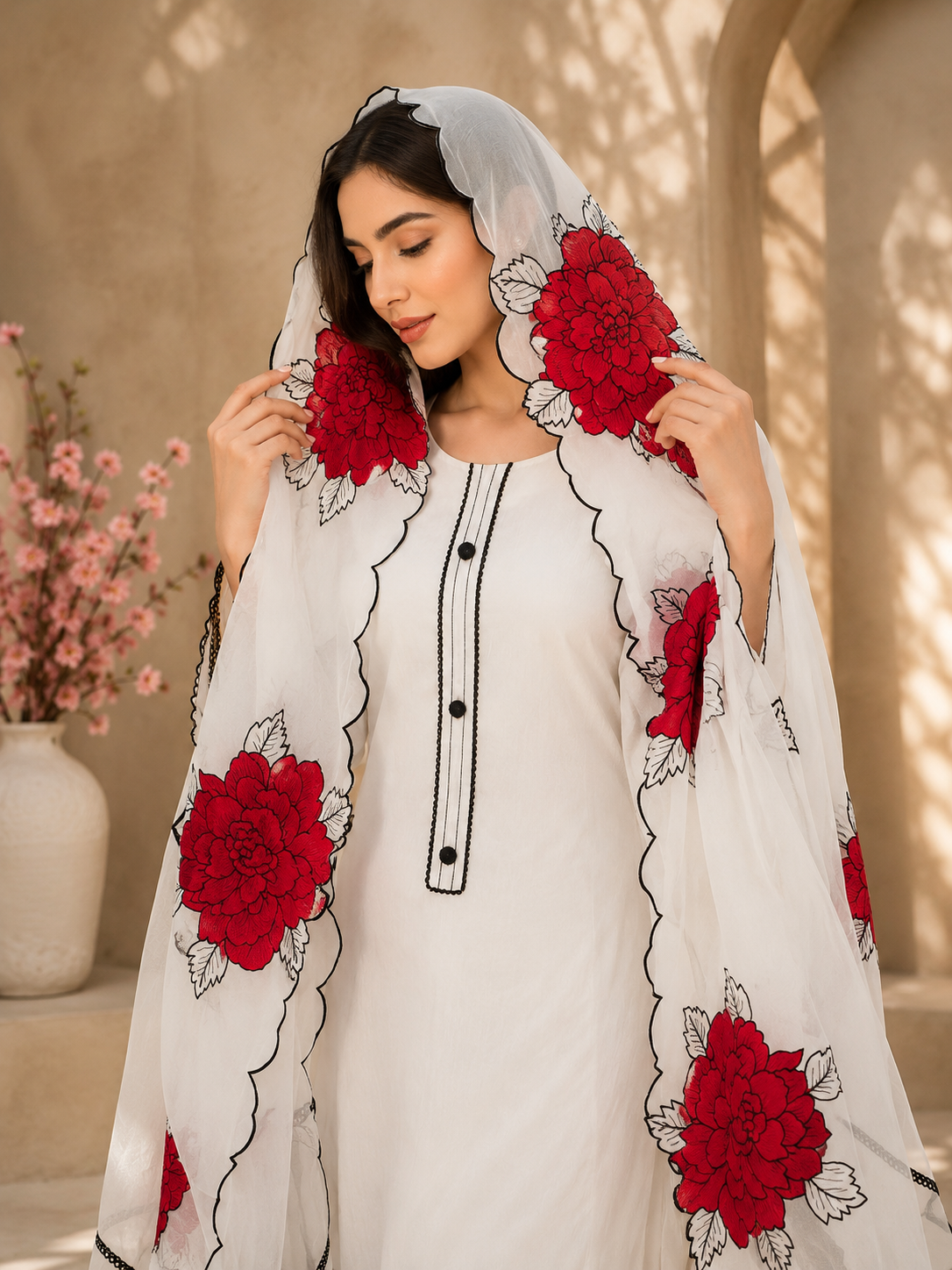 ruby blossom georgette elegant unstitched suit ruby blossom georgette elegant unstitched suit