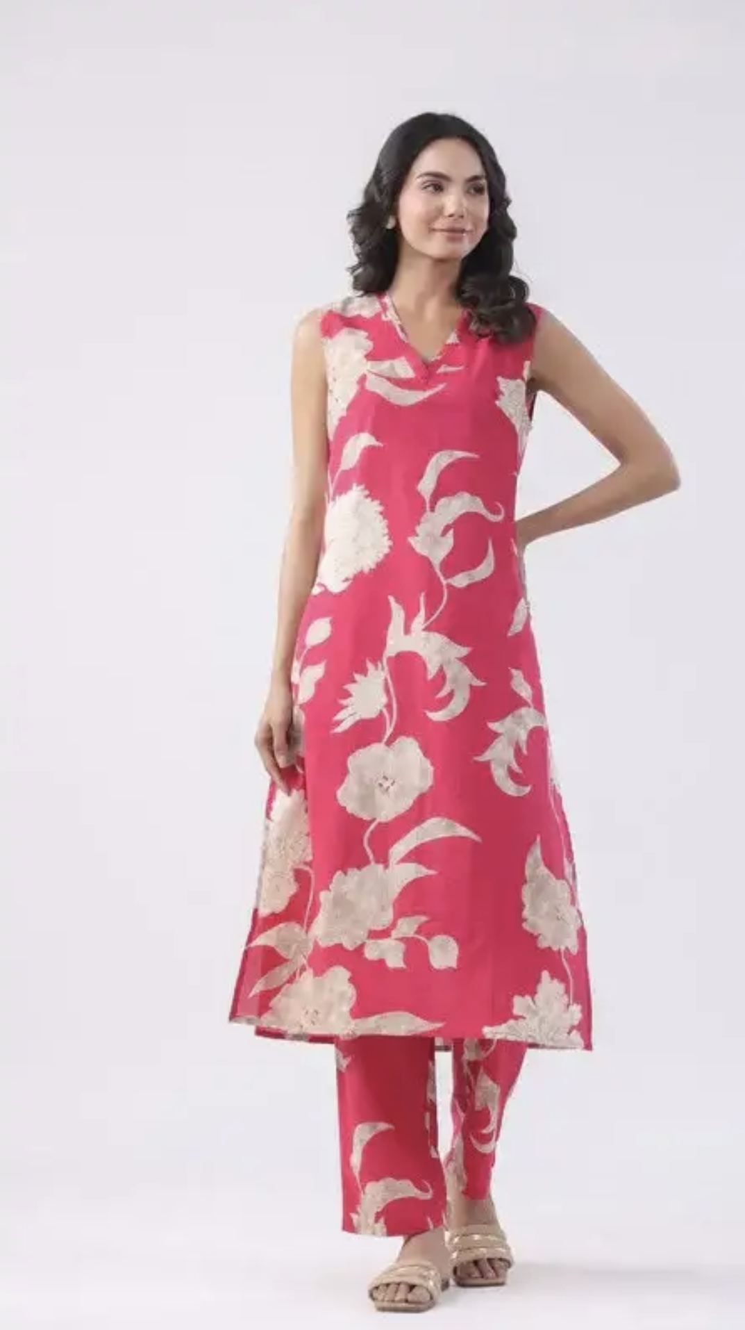 fushsia pink cotton co ord set fushsia pink cotton co ord set