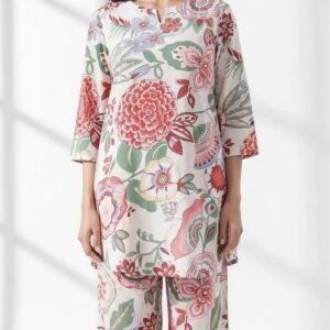 women printed tunic with palazzos