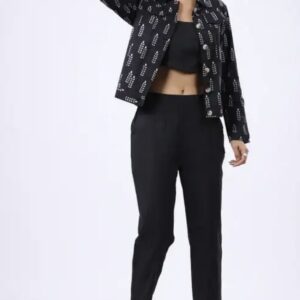 bold noir cotton flex three piece set