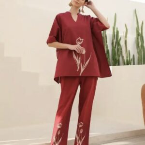 blushing tulip cotton co ord set