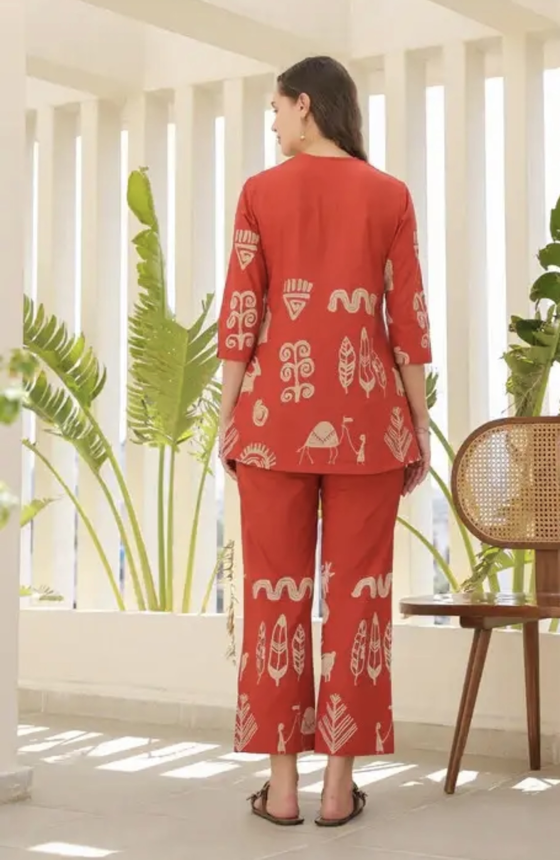 desert coral tropical mist cotton co ord set desert coral tropical mist cotton co ord set